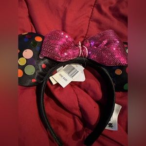 NWT Disneyland Parks Ears Headband (polka dots)